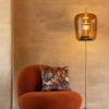 Vloerlamp LED Glas Bruin