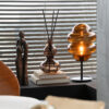 48793-4-1.jpg Tafellamp Honinglepel Glas Bruin