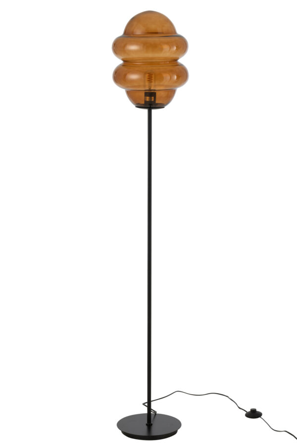 Vloerlamp Honinglepel Glas Bruin
