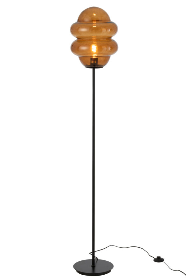 Vloerlamp Honinglepel Glas Bruin