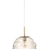 Hanglamp Honingraat Glas Licht Cognac