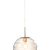Hanglamp Honingraat Glas Licht Cognac