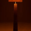 Vloerlamp Schroefdraad Ailanthushout Naturel / Grijs