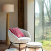 Vloerlamp Schroefdraad Ailanthushout Naturel / Grijs