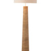 Vloerlamp Schroefdraad Ailanthushout Naturel / Grijs
