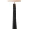 Vloerlamp Schroefdraad Ailanthushout Zwart/Grijs