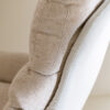 Relaxstoel + Voetenbank Beige