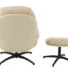 Relaxstoel + Voetenbank Beige