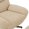 Relaxstoel + Voetenbank Beige
