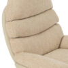 Relaxstoel + Voetenbank Beige