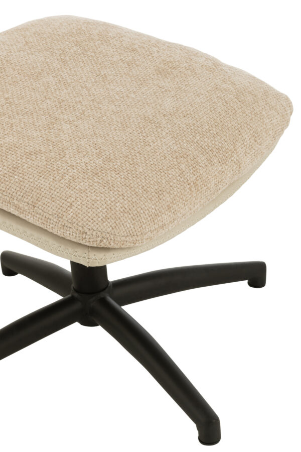 Relaxstoel + Voetenbank Beige