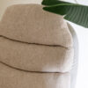 Relaxstoel + Voetenbank Beige