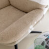 Relaxstoel + Voetenbank Beige