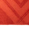 J-line Plaid Getuft Baksteenrood met kwastjes