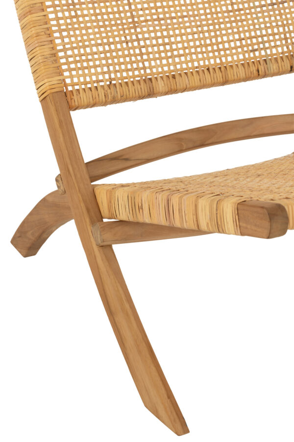 Loungestoel Faye Teakhout