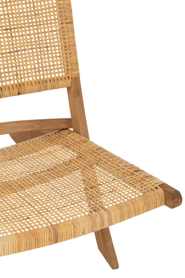 Loungestoel Faye Teakhout
