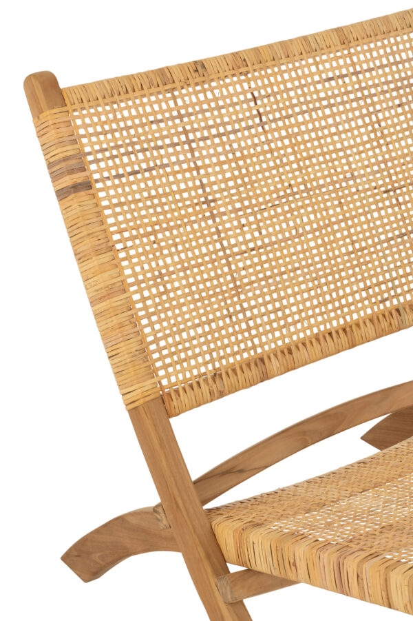 Loungestoel Faye Teakhout
