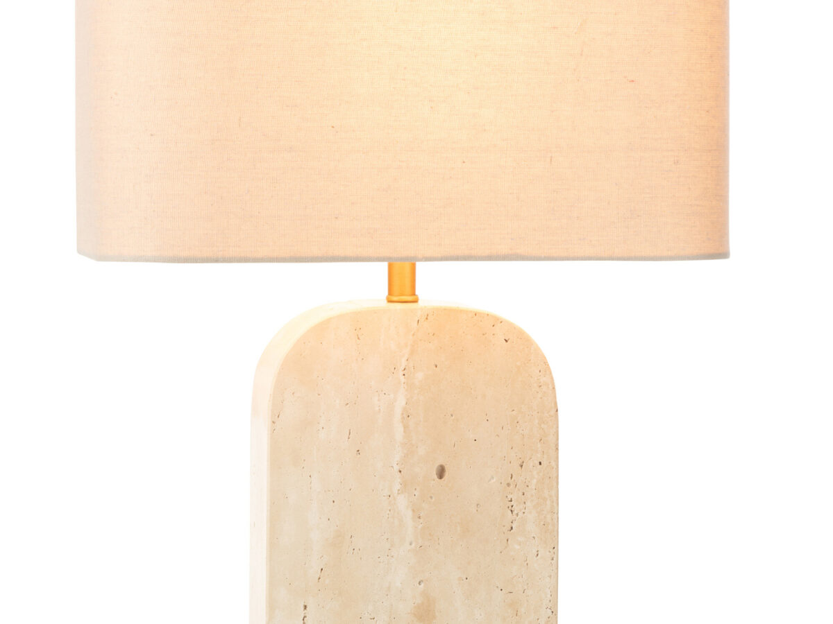 Tafellamp Travertin Beige J-line