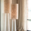 Vloerlamp Ava Fiberglas/Jute Naturel Groot