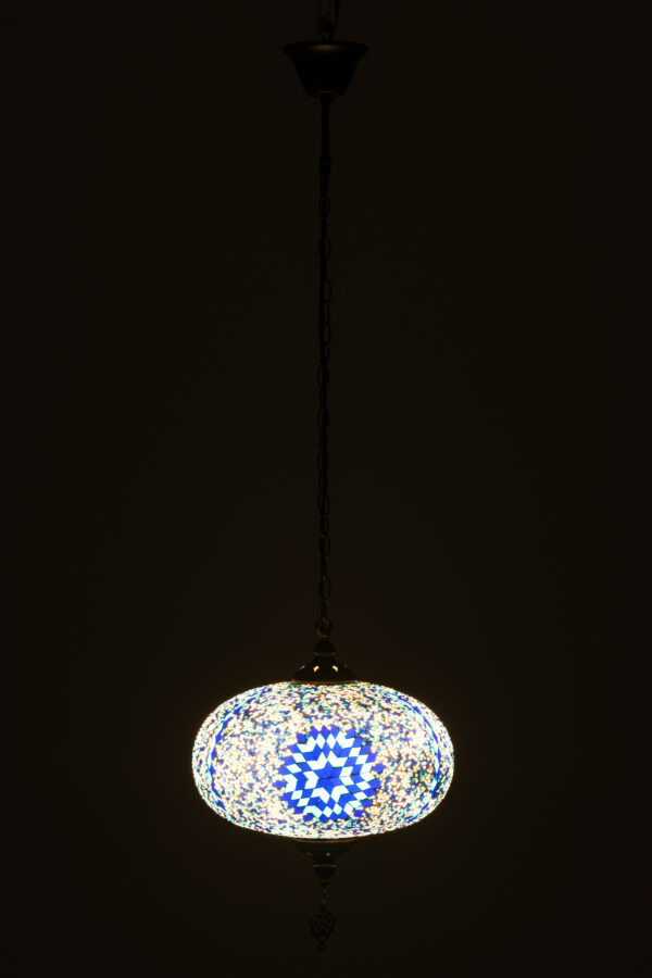 Hanglamp Mozaïek Blauw Large