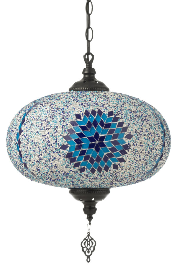 Hanglamp Mozaïek Blauw Large