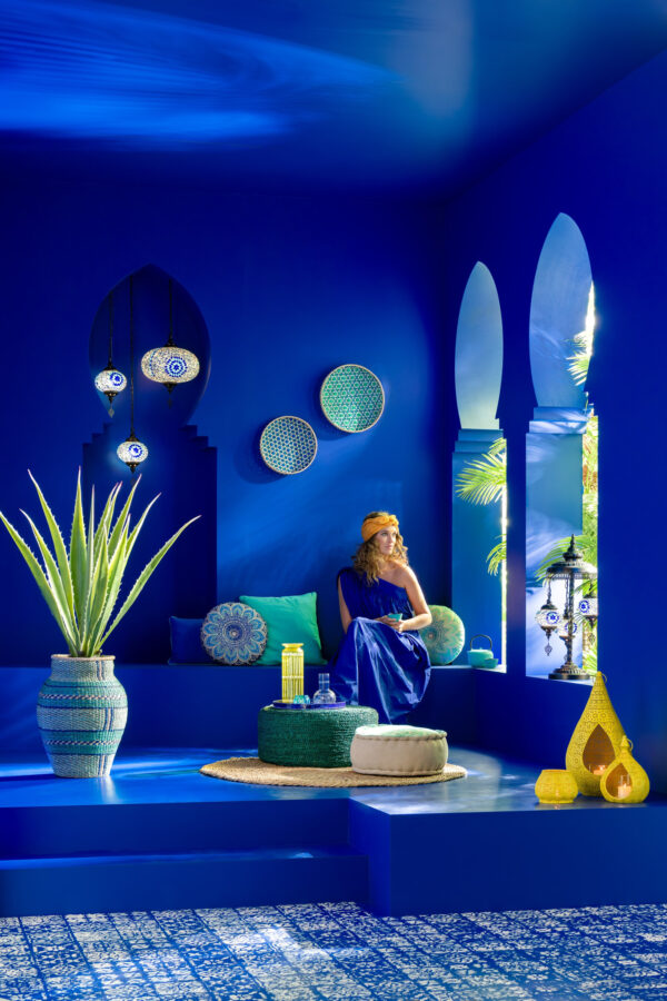 Hanglamp Mozaïek Blauw Large