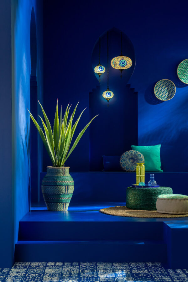Hanglamp Mozaïek Blauw Large