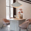 Eettafel Celeste acaciahout Wit | J-line