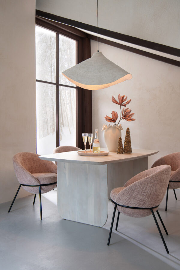 Eettafel Celeste acaciahout Wit | J-line