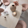 Eettafel Celeste acaciahout Wit | J-line
