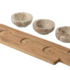 Beige Marmeren Schaaltjes Op Dienblad