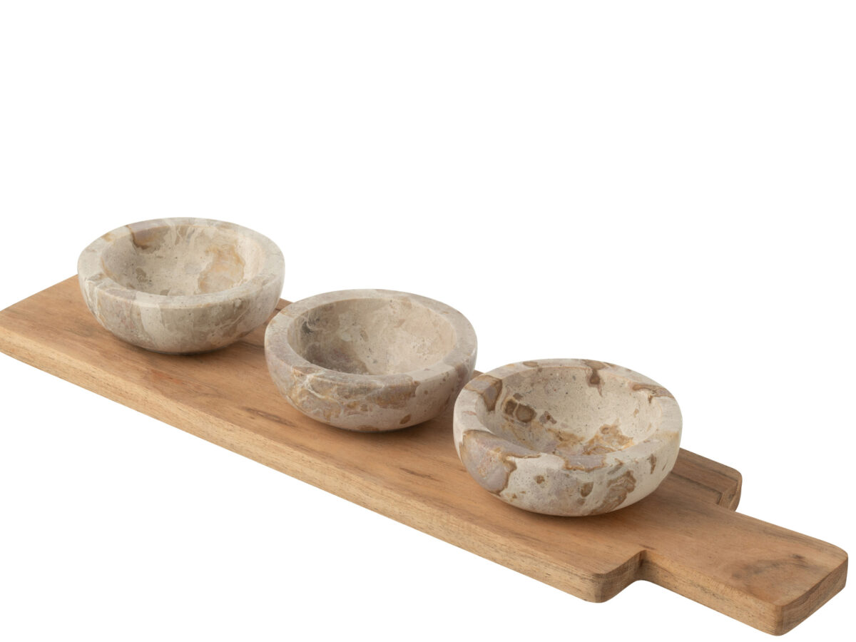 59018-3.jpg Beige Marmeren Schaaltjes Op Dienblad