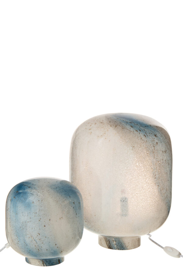 Tafellamp Bo Wit/Blauw Large