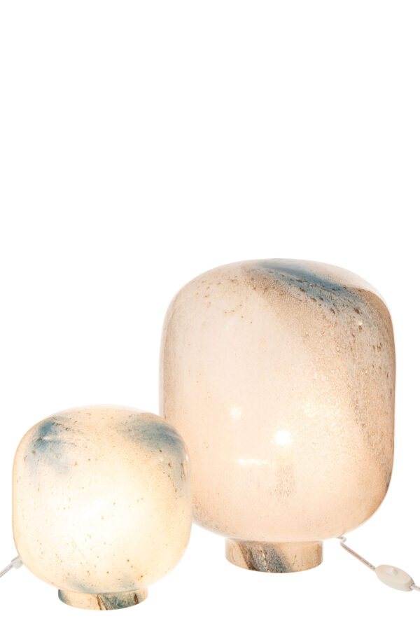 Tafellamp Bo Wit/Blauw Large