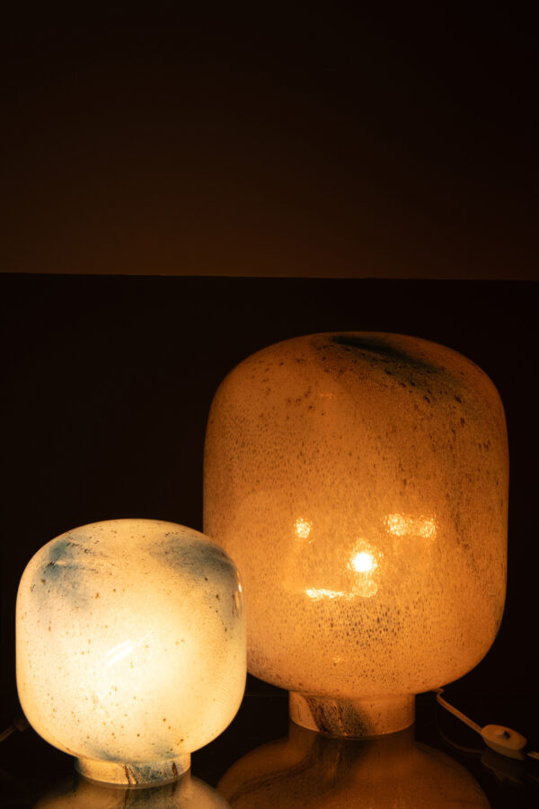 Tafellamp Bo Wit/Blauw Large