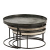 Set van 3 ronde bijzettafels Malmi J-line