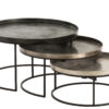 Set van 3 ronde bijzettafels Malmi J-line