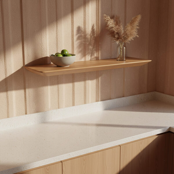 Craftsman wandplank teakhout Beige - 60 cm