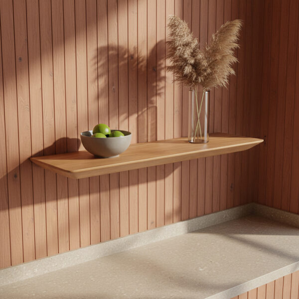 Craftsman wandplank teakhout Beige - 60 cm