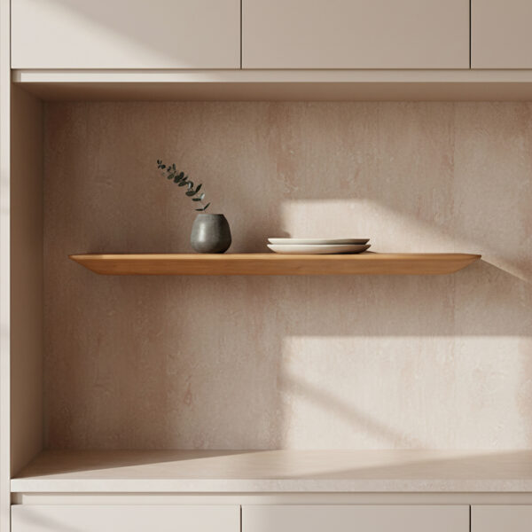 Craftsman wandplank teakhout Beige - 60 cm