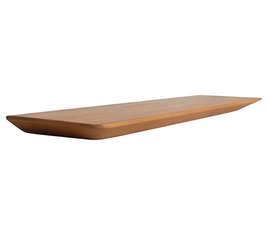 Craftsman Wandplank Teakhout Beige -  90 cm