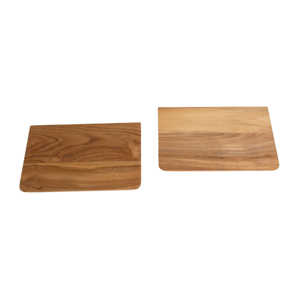 Craftsman Wandplanken Teakhout Beige -  Set van 2 (25 cm)