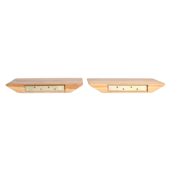 Craftsman Wandplanken Teakhout Beige -  Set van 2 (25 cm)