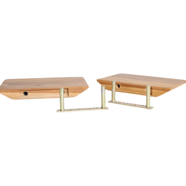Craftsman Wandplanken Teakhout Beige -  Set van 2 (25 cm)