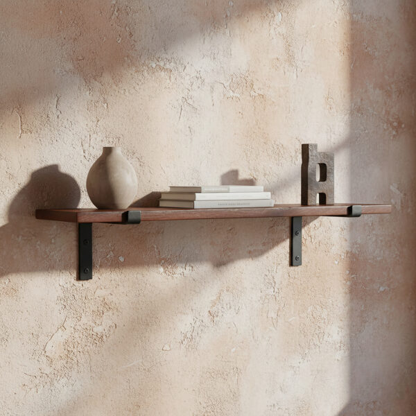 Factory wandplank bruin - FSC-gerecycled hout - 80 cm