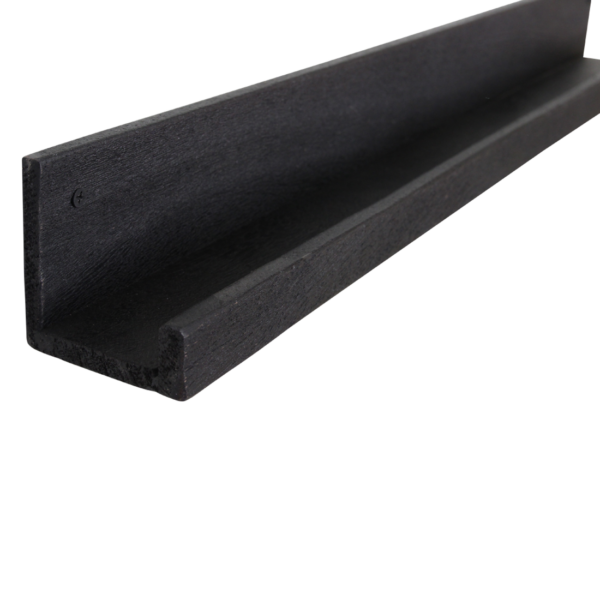 Wandplank Factory Zwart - FSC-gerecycled hout