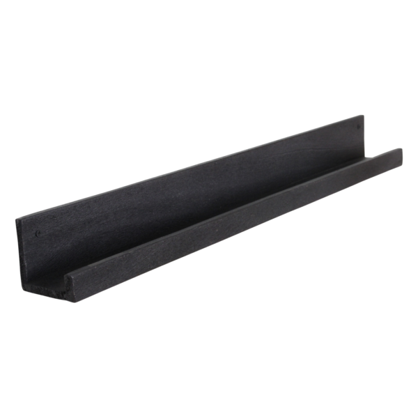 Wandplank Factory Zwart - FSC-gerecycled hout