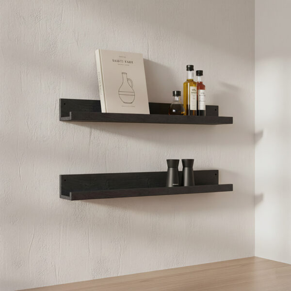 Wandplank Factory Zwart - FSC-gerecycled hout