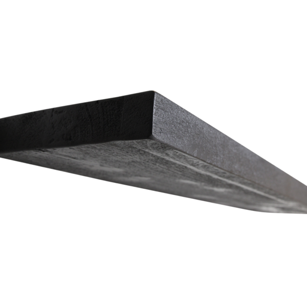 Zwarte zwevende wandplank  80 cm