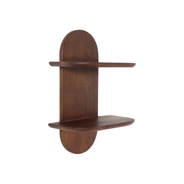 Bullnose Dubbele Wandplank mangohout afgeronde rand